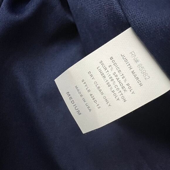 Judith March Strapless Floral Dress Blue Orange Women Size Medium - Picture 7 of 7